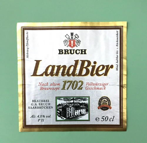 Altes bieretikett brauerei - ,,