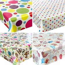 Wachstuch Tischdecke Abwaschbar Gartentischdecke Grün Gelb Rot Blau Bunt