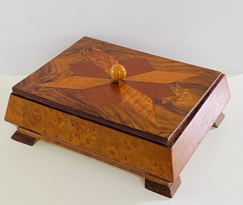Jugendstil holz schatulle - holz,