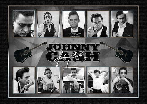 Johnny cash signed original - signed, a4