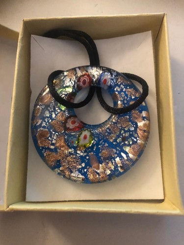 Murano glas anhänger rund 5 - glas:,