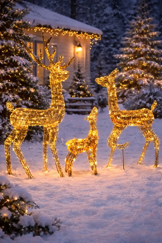 Led rentier familie 3er - familie, set