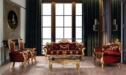 Bordeaux rote sofagarnitur - rote,