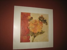 Bilder Blockrahmen Wandbilder Kunstdruck Landschaft Blumen 50 x 50 cm