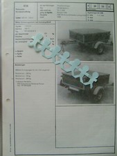 Anhänger Einachsanhänger HP 400.02 1984 DDR KFZ-Brief KTA Vorlage f. Zulassung