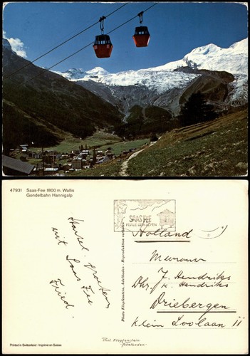 Saas fee gondelbahn hannigalp - saas-fee,