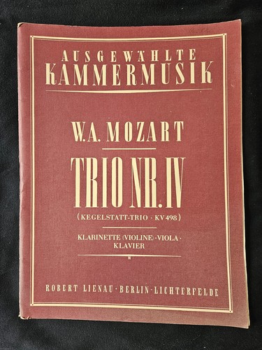 Violine mozart trio 4 - trio, nr.