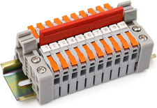 Reihenklemmen Hutschiene,  10