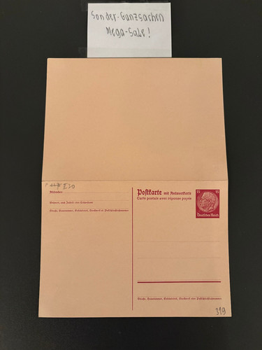 Auslandspostkarte mit - dr,