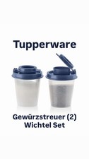 Tupperware Gewürzstreuer Wichtel Salzstreuer Pfeffer Streuer Tupper dunkelblau