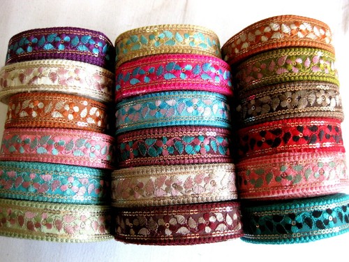 Borte webband floral stickerei - webband,