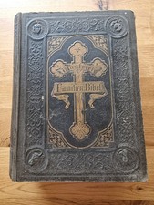 GROßE ILLUSTRIERTE BIBEL FAMILIENBIBEL GEPRÄGTER LEDEREINBAND