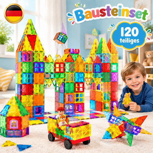 120 stück magnetbausteine - 120,