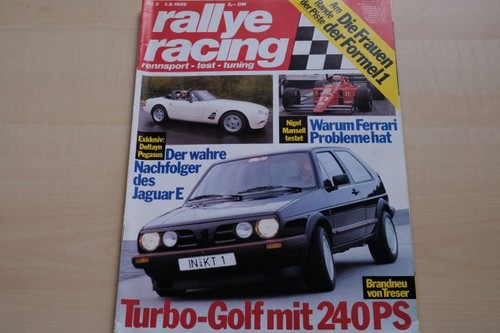 Rallye racing 1989 - racing, 03/1989