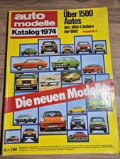 Auto Katalog Model Jahr 1974 - Guter Zustand