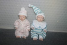 Puppen Zwillinge Junge und Mädchen, 12 cm groß mit beweglichen Gliedern