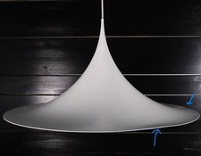 Große Semi Pendant Fog & Morup 69,5 cm Space Age Deckenlampe Tulip weiß #7