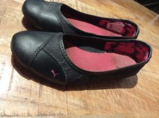 PUMA Princes Ballerina Größe 36 Schwarz Leder