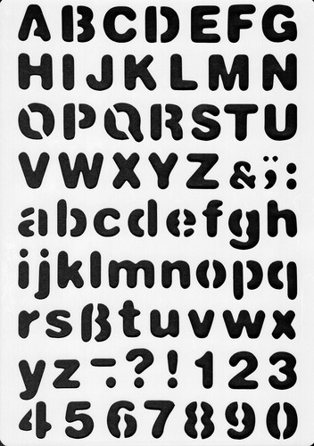 Schablone buchstaben - schablone,