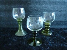 3x Glas, sehr schöne alte