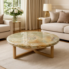 Handgemacht Onyx Rund