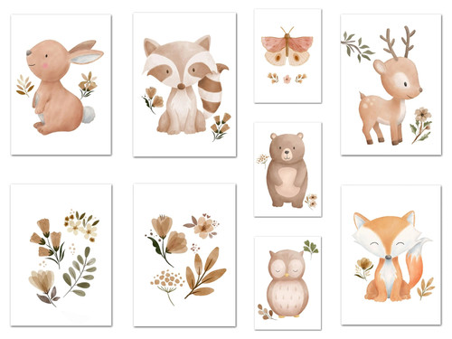 Poster kinder tiere - poster,