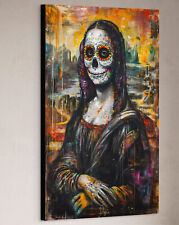 Mona Lisa Leinwand Bild Halloween Edition Grusel Kult Klassiker