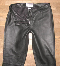 - HEINE - Damen- LEDERHOSE OHNE TASCHEN aus Lamm-Nappaleder! schwarz ca. 36-38