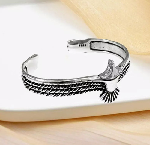 Armreif adler vintage feder - adler,