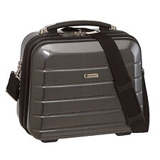 Beautycase Kosmetikkoffer Schminkkoffer Beauty Case London carbon - schwarz