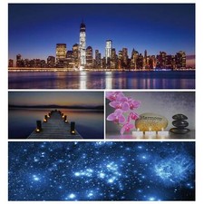 LED-Bild mit Beleuchtung, Leinwandbild, Timer flackernd  