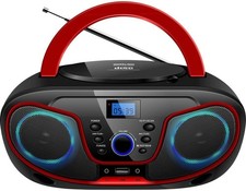 Silva Schneider MPC 19.4 USB CD-Radio UKW AUX, CD, USB Schwarz, Rot, 1901851