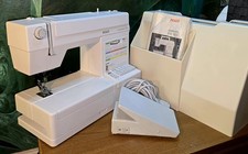 Pfaff dualmatic 955 mit IDT-system Freiahrm-flachbett Nähmaschine Top-Zustand