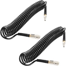 2x TECPO DRUCKLUFTSCHLAUCH 6m LUFTSCHLAUCH SPIRALSCHLAUCH DRUCKLUFT SCHLAUCH