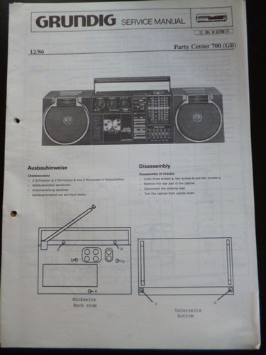 Original service manual - original,