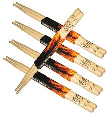 Drum-Sticks/Schlagzeug-, Trommelstöcke,5-Paar-10Stück,Gr-7A-Holz-Kopf-MSA !n