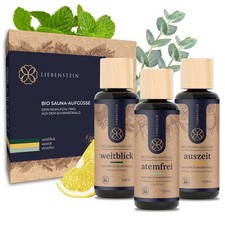 Liebenstein BIO Saunaaufguss SET “Wohlfühl-Trio” - 3x 100ml Sauna Aufguss
