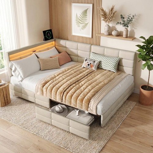 Schlafsofa 140x200 stauraum - cm,