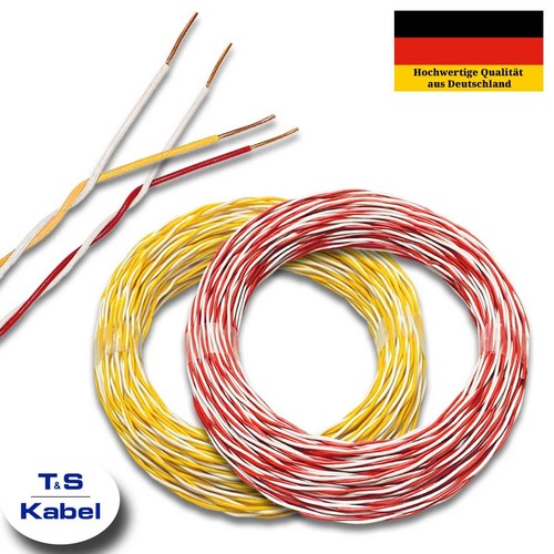 Klingeldraht 2x0 mm - yk, mm²