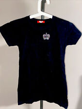 ⭐️ Damen T-Shirt / Top Gr S / Krone King Queen Strass Schwarz süss ⭐️