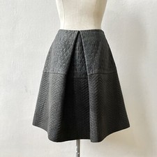 Miu Miu 2007 F/W Kollektion, Gesteppter Rock in A-Linie - IT 38, Nylon & Seiden