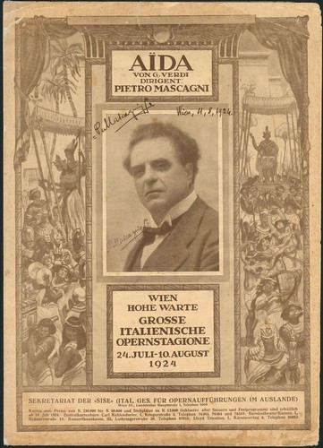 Pietro mascagni autogramm - pietro,