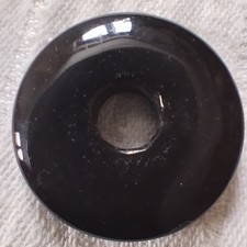 Onyx, Donut 3 cm, Edelstein, Heilstein, Schmuck, Kette, Anhänger