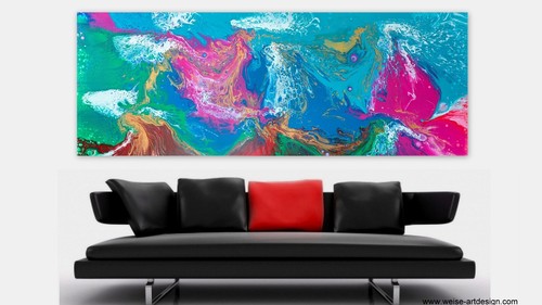 Weise xxl acryl bild abstrakt - bild,