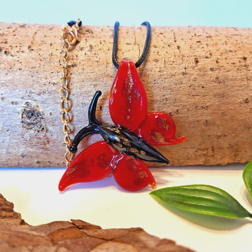 Kette mit glasanhänger - mit,