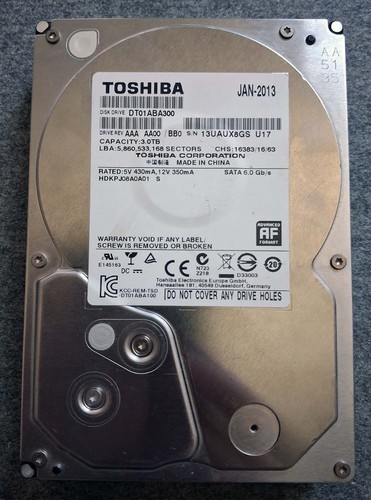 Toshiba dt01aba300 3tb 5900rpm - toshiba,