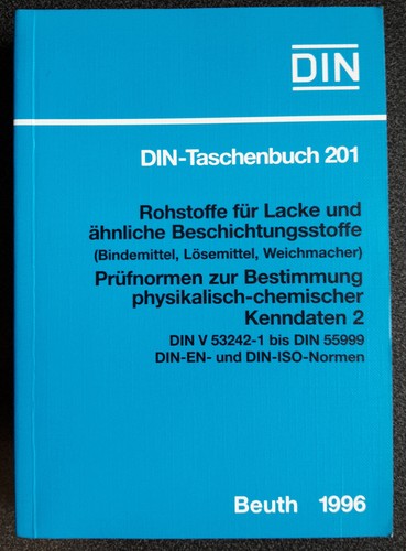 Din taschenbuch 201 rohstoffe - din-taschenbuch, 201: