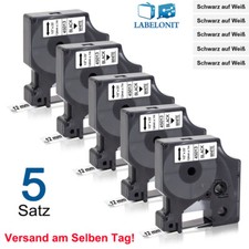 5x Schriftband für Dymo D1