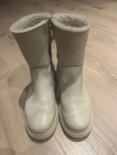 Paul Green Lederstiefel mit Lammfell gefüttert 37