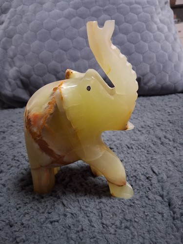 Elefantenfigur aus onyx - elefantenfigur, &